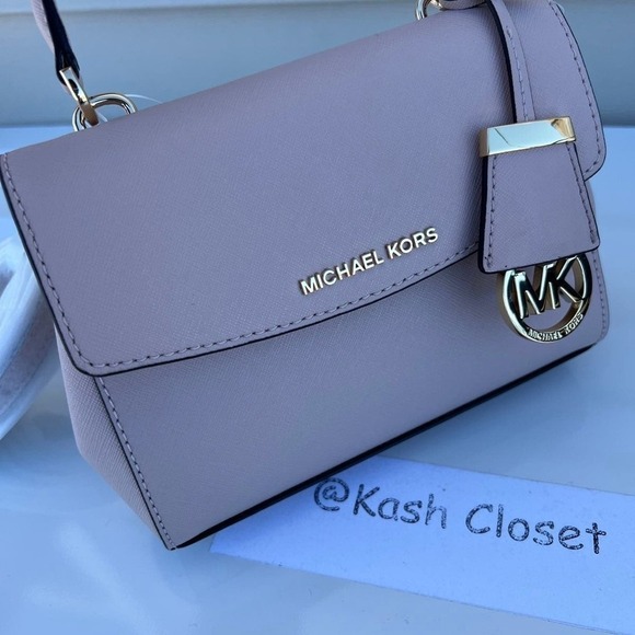 Michael Kors Ava XS Saffiano Leather Crossbody Soft Pink